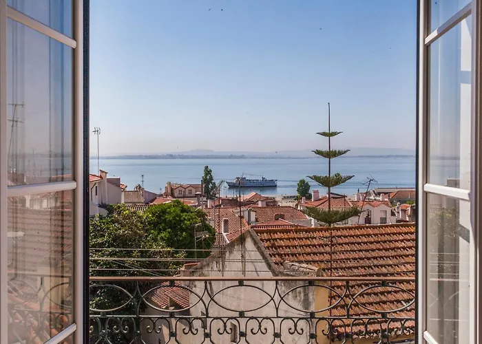Amazing River View In Historical Lisbon
