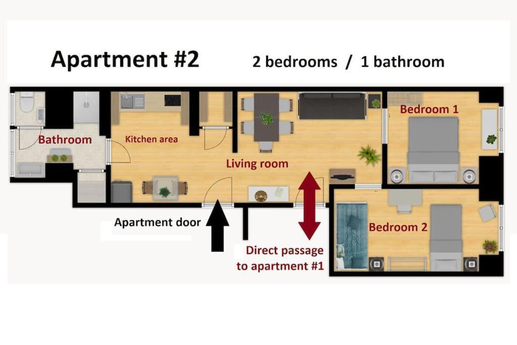Appartement Sj1d+e Heart Of Baixa New A/c Spacious 2 Apts 5br2ba Lisboa