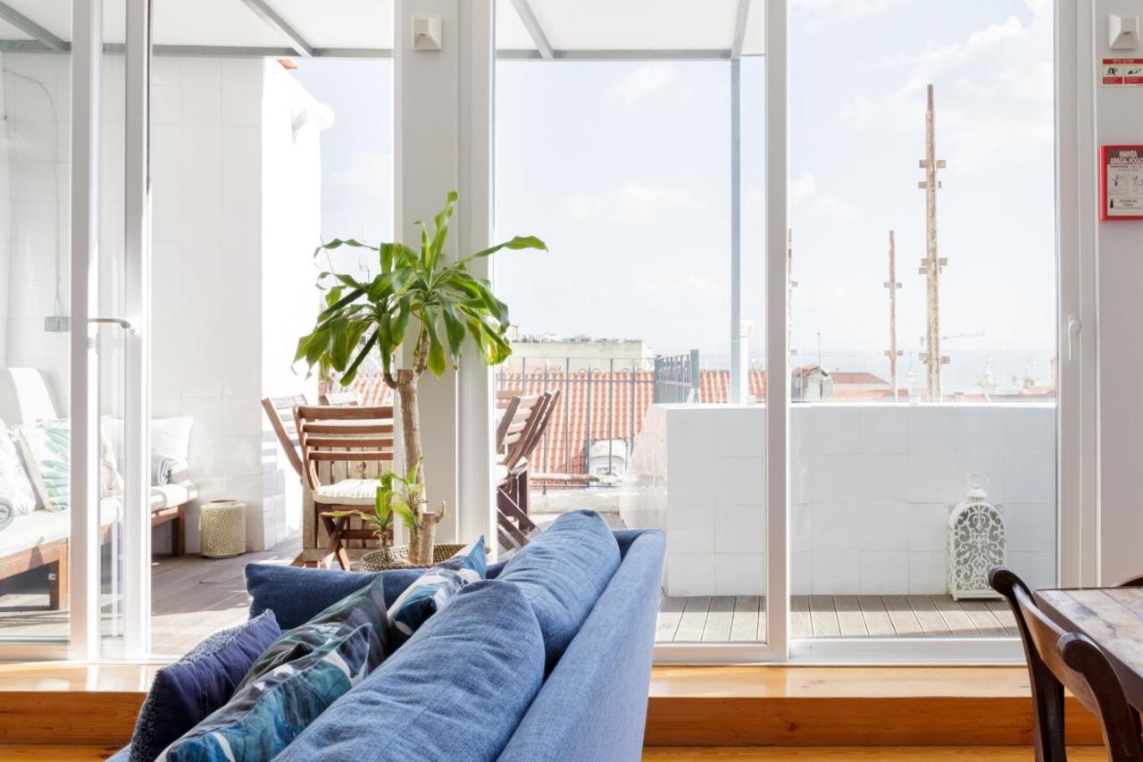 Appartement Amazing Rooftop Terrace With River And Historic View 4 Bedrooms 4 Bathrooms Ac 19th Century Building Chiado Lissabon