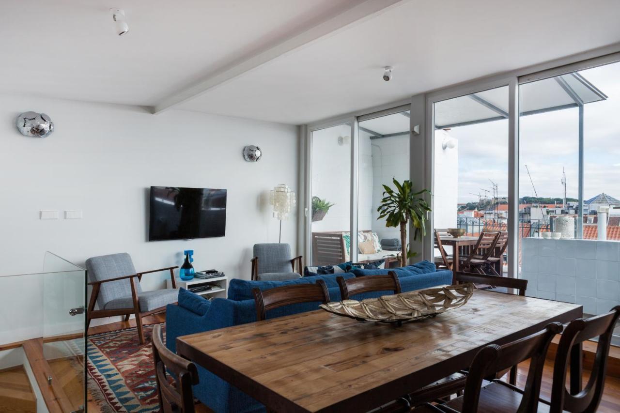 Appartement Amazing Rooftop Terrace With River And Historic View 4 Bedrooms 4 Bathrooms Ac 19th Century Building Chiado Lissabon