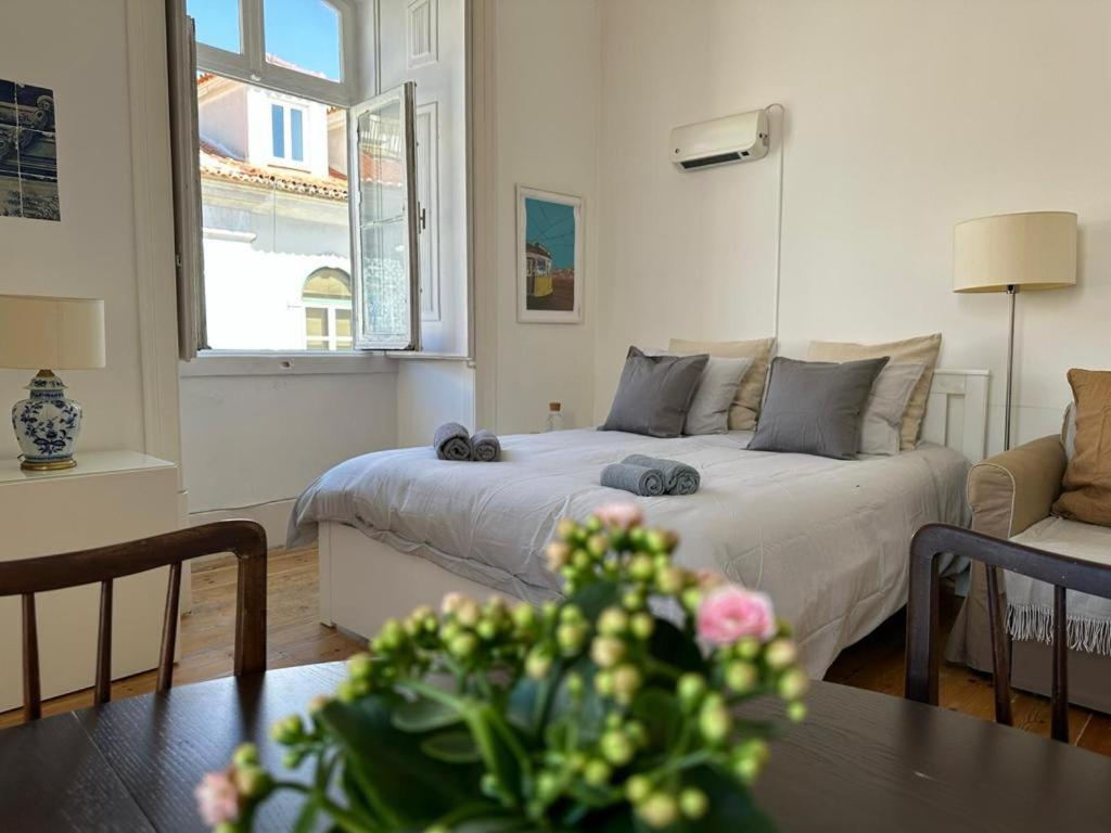 Luxuoso Quarto No Centro De Quarto em Acomodações Particulares Lisboa