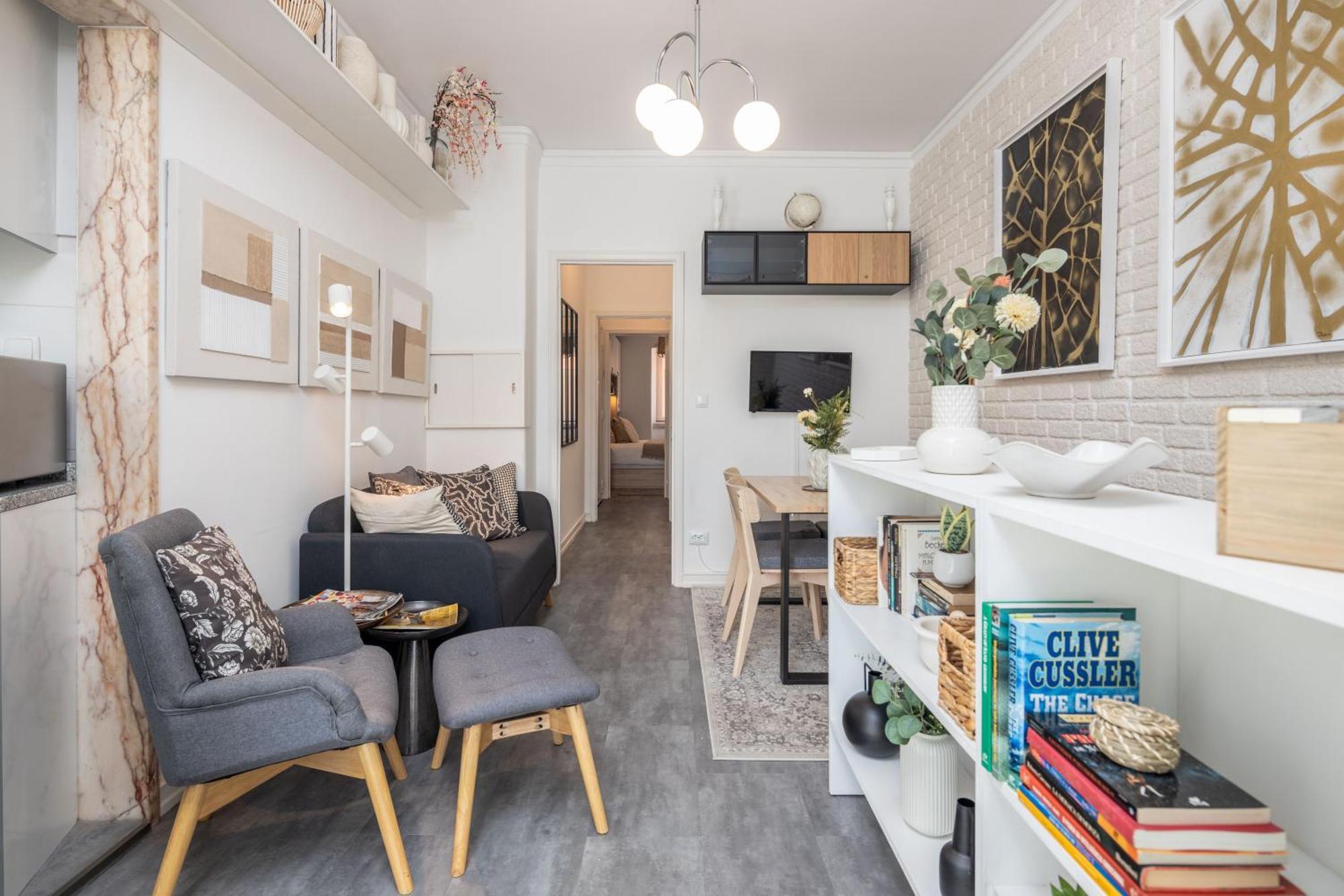 Fancy 2bdr Duplex With Patio By Lovelystay Appartement