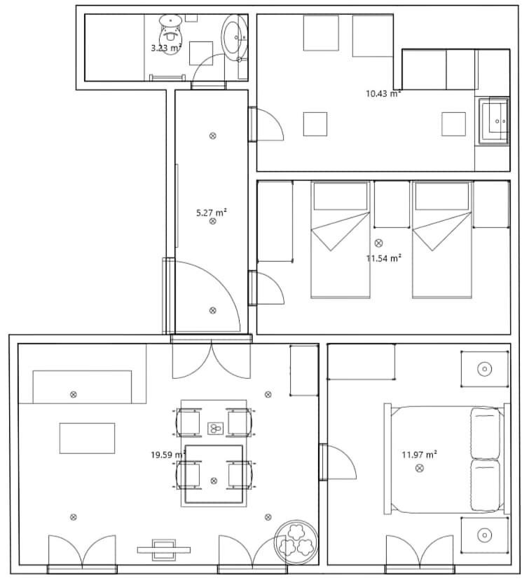 Apartment Very Sunny With Large Balcony 3rd Floor *