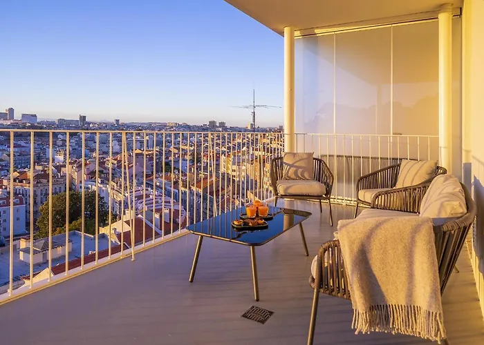 Whome City View Penthouse Luxurious Living In Lisbon With Ac & Elevator