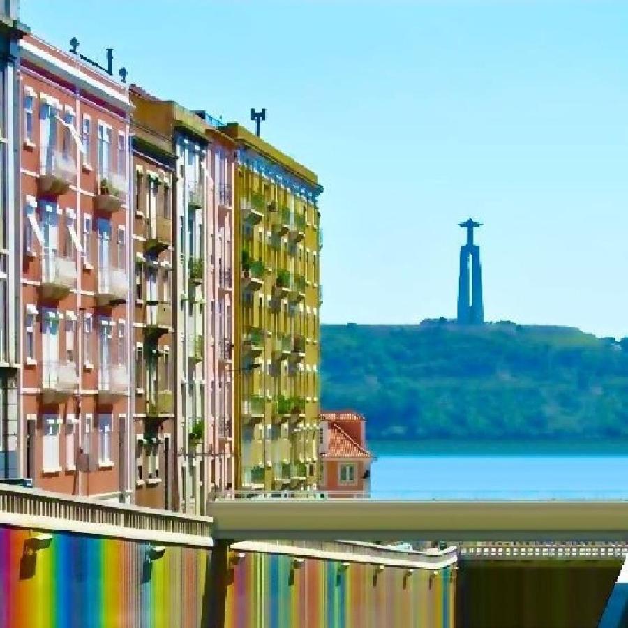 Rainbow Wall Loft Apartment Lissabon